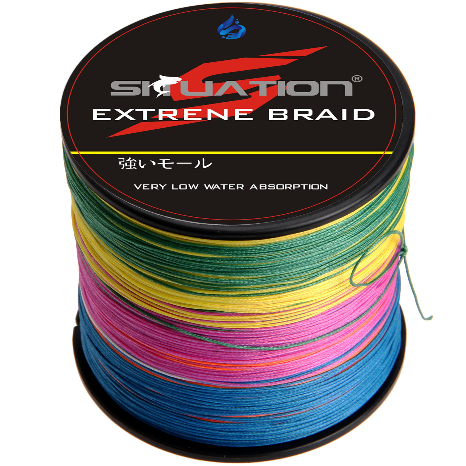 Línea de pesca de mar 8 hilos trenzada fuerte PE Dyneema 300M 500M 1000M multicolor - Imagen 8 de 9